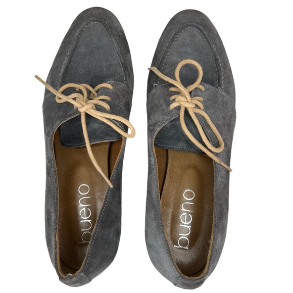 Bueno Blue Suede Women Loafer Shoe 38 - Picture 6 of 8